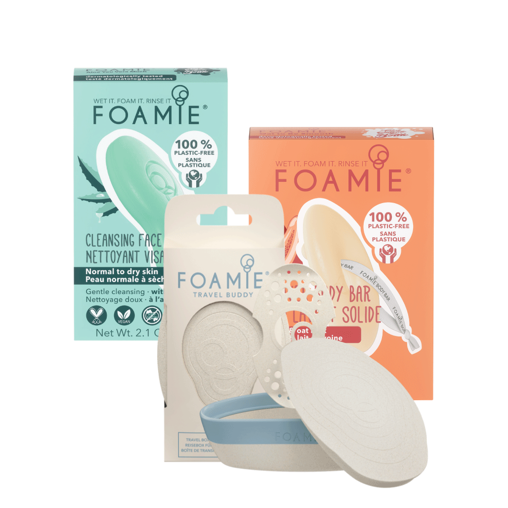 FACE & BODY BAR TRIO - Aloe Face For Normal To Dry Skin & Oat Body Bar For Dry Skin