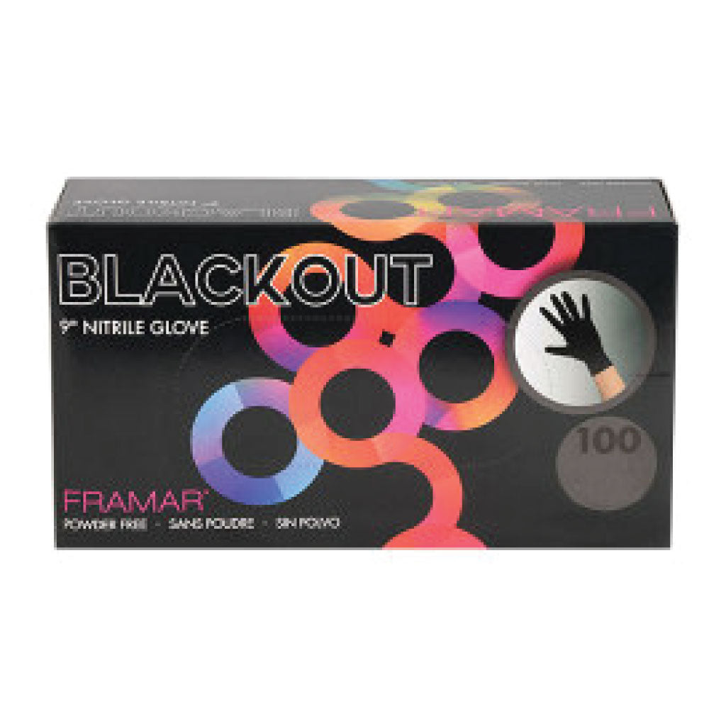 BLACKOUT NITRILE GLOVES - 100 Piece Box