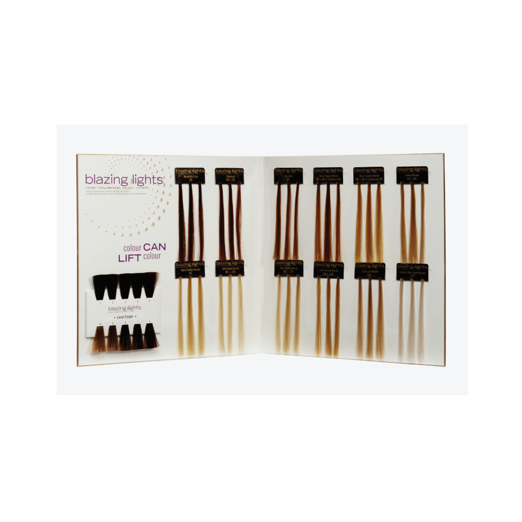 BLAZING HIGHLIGHTS - Toner Infused Gel Color Swatchbook