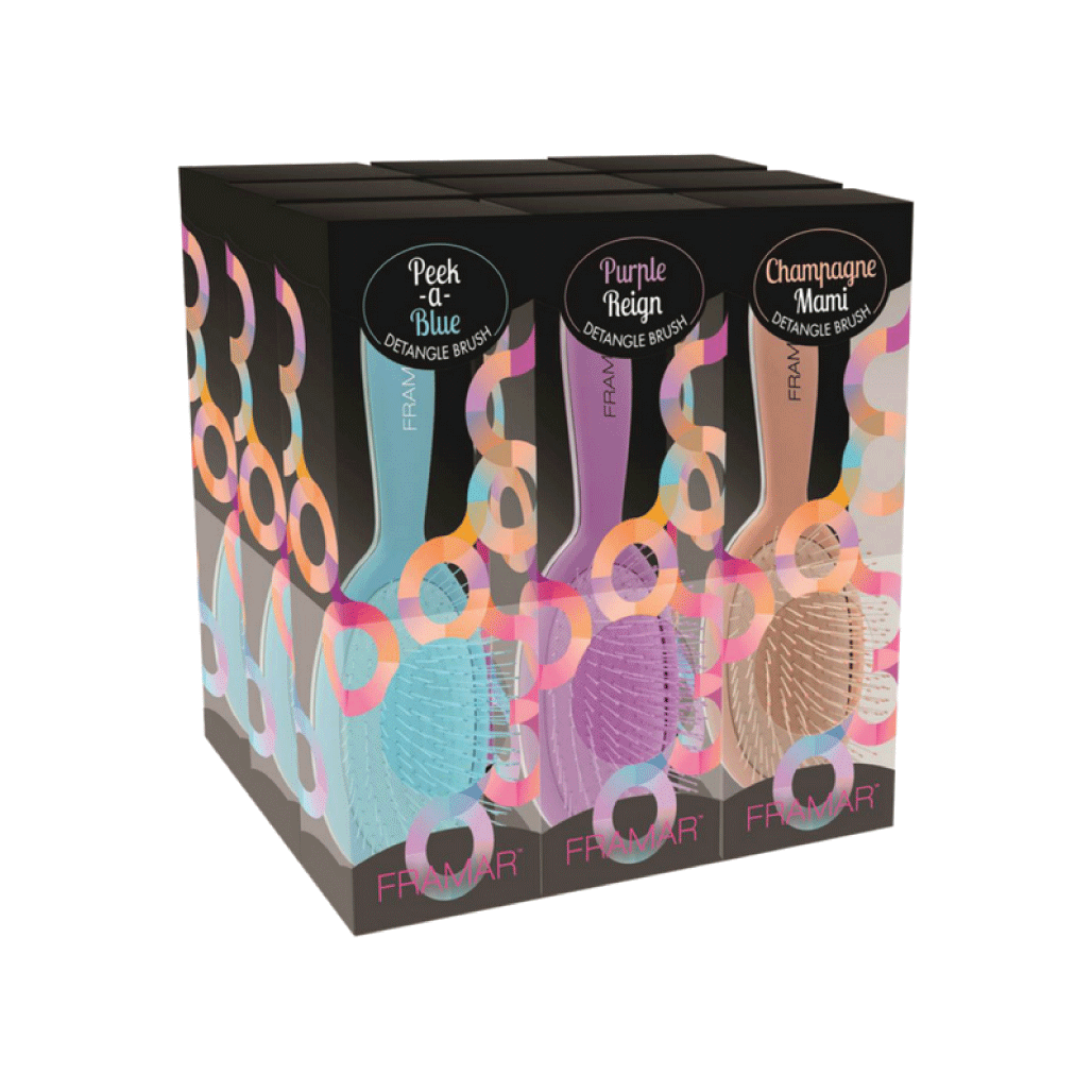 THE ORIGINAL DETANGLE BRUSH - 9 PIECE DISPLAY