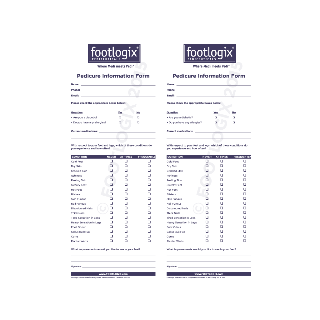 FOOTLOGIX CONSULTATION PAD