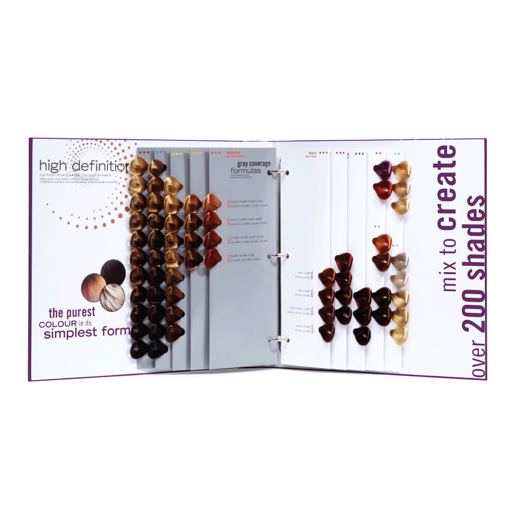 HIGH DEFINITION - Custom Mixing Gel Colour Swatchbook