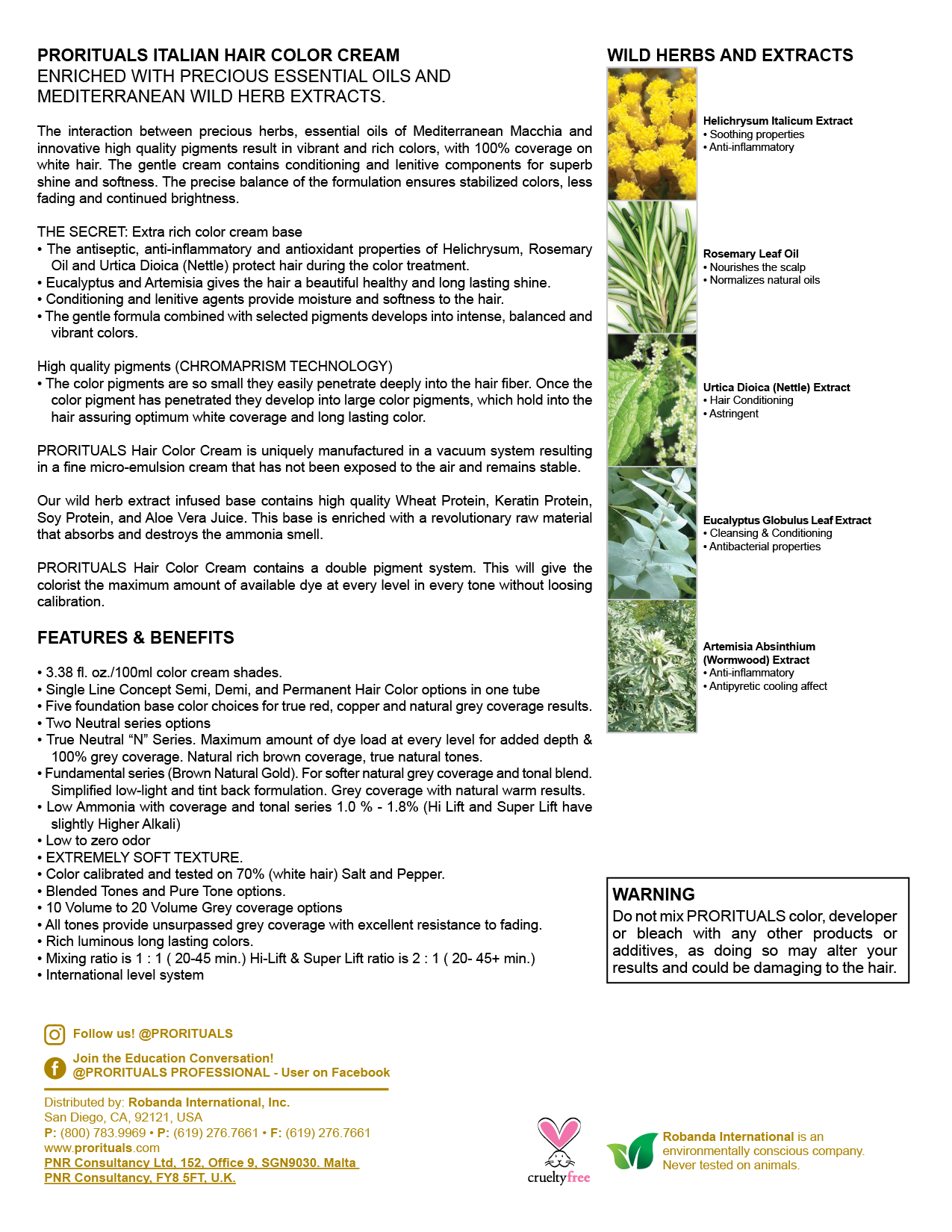 PRORITUALS - (N) Natural Series
