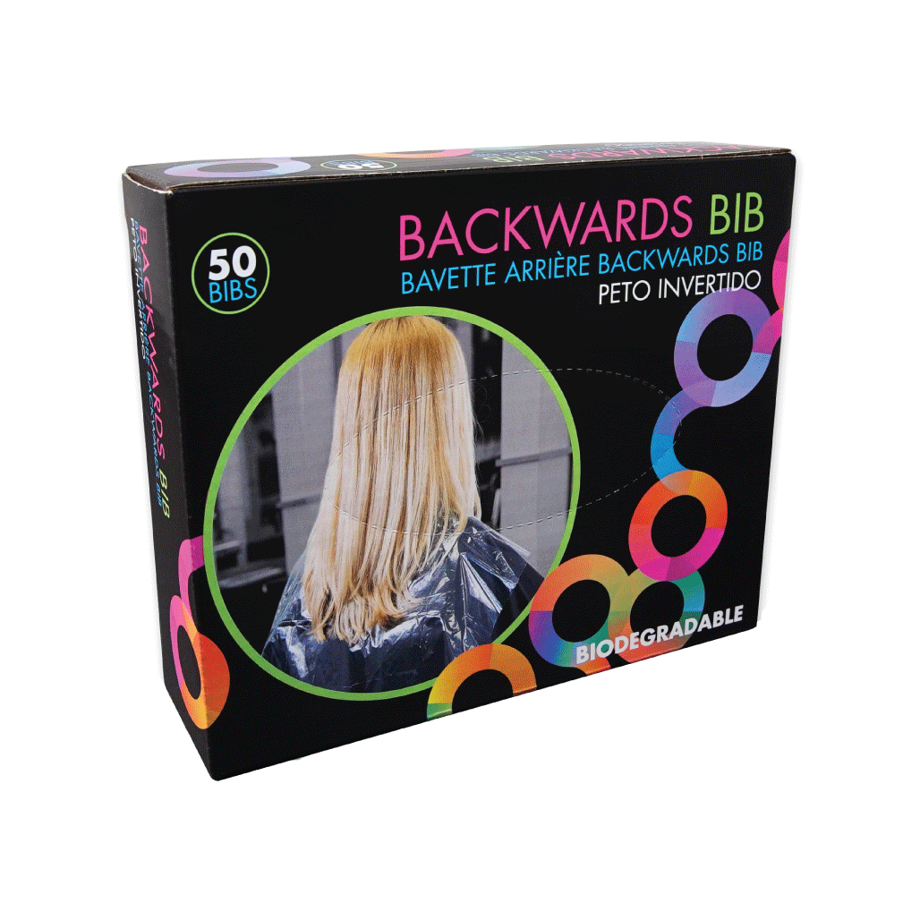 BIODEGRADABLE BACKWARDS BIBS